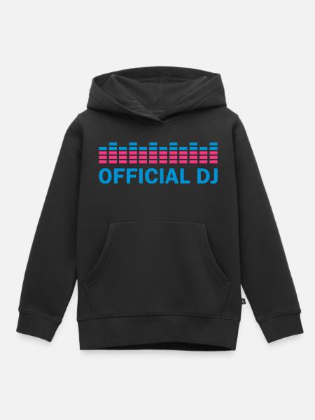 official dj - Kinder Premium Organic Hoodie - Schwarz