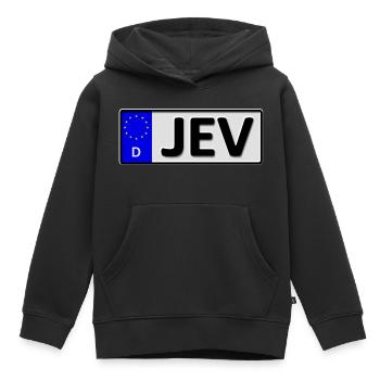 Jever Kennzeichen - Kinder Premium Organic Hoodie - Schwarz - Vorne - AI Model Kid Male (0cm)