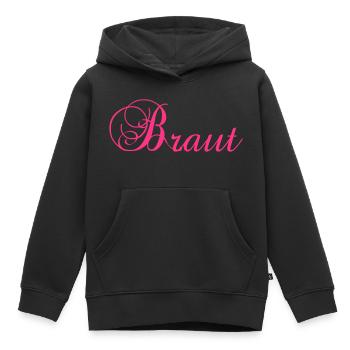 Braut - Kinder Premium Organic Hoodie - Schwarz - Vorne - AI Model Kid Male (0cm)