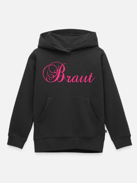 Braut - Kinder Premium Organic Hoodie - Schwarz