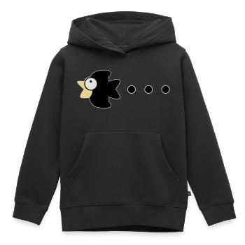 crow - Kinder Premium Organic Hoodie - Schwarz - Vorne - AI Model Kid Male (0cm)