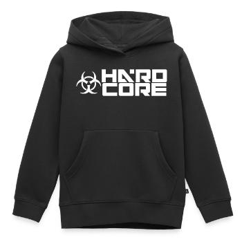 hard-core5 - Sweat Premium à capuche enfant bio - noir - Devant - AI Model Kid Male (0cm)