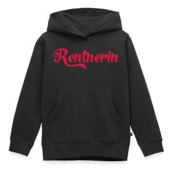 Rentnerin - Kinder Premium Organic Hoodie - Schwarz - Vorne - AI Model Kid Male (0cm)