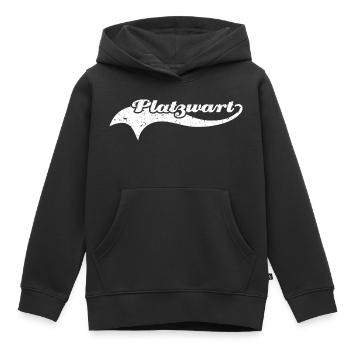 platzwart verwittert - Kinder Premium Organic Hoodie - Schwarz - Vorne - AI Model Kid Male (0cm)