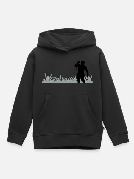 Sänger Band Fans - Kinder Premium Organic Hoodie - Schwarz