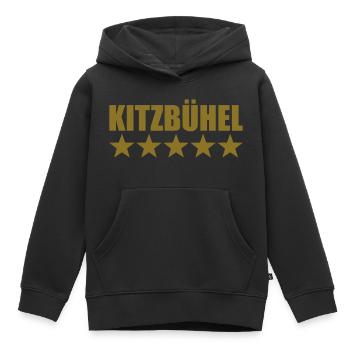 Kitzbühel - Kinder Premium Organic Hoodie - Schwarz - Vorne - AI Model Kid Male (0cm)