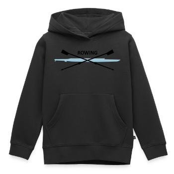 Rudern - Kinder Premium Organic Hoodie - Schwarz - Vorne - AI Model Kid Male (0cm)