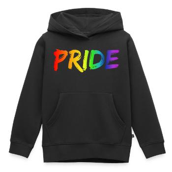 Pride, Lgbt gay pride - Sweat Premium à capuche enfant bio - noir - Devant - AI Model Kid Male (0cm)