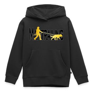 Mantrailing Gold/schwarz - Kinder Premium Organic Hoodie - Schwarz - Vorne - AI Model Kid Male (0cm)