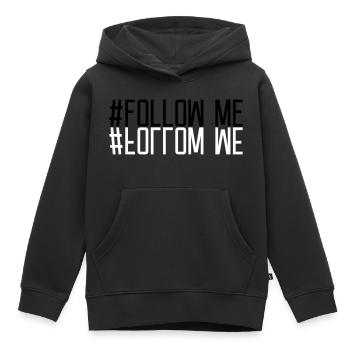 Suivez-moi en miroir - Sweat Premium à capuche enfant bio - noir - Devant - AI Model Kid Male (0cm)