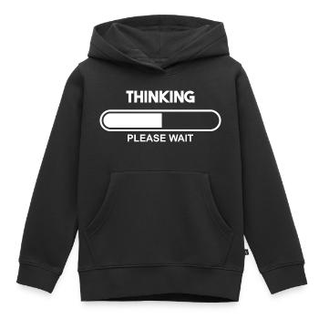 Drôle d’étudiant Sort Engineer science - Sweat Premium à capuche enfant bio - noir - Devant - AI Model Kid Male (0cm)