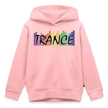Trance - Electronic Music - Kids Premium Organic Hoodie - rose - Front - AI Model Kid Female (0cm)