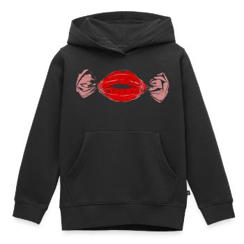 Bonbon - Kinder Premium Organic Hoodie - Schwarz - Vorne - AI Model Kid Male (0cm)