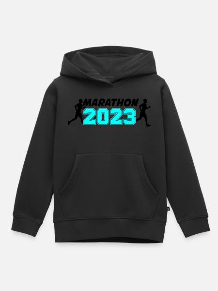 Marathon 2023 - Kinder Premium Organic Hoodie - Schwarz