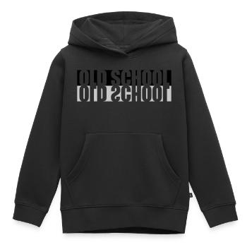 Mirrored Old School - Kids Premium Organic Hoodie - black - Front - AI Model Kid Male (0cm)