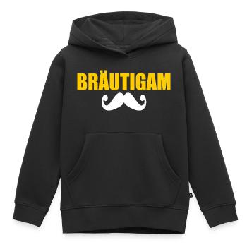 Bräutigam - Kinder Premium Organic Hoodie - Schwarz - Vorne - AI Model Kid Male (0cm)