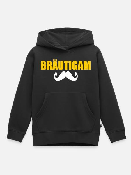 Bräutigam - Kinder Premium Organic Hoodie - Schwarz
