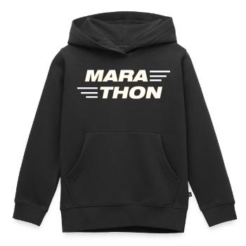 Fußball Football - Sweat Premium à capuche enfant bio - noir - Devant - AI Model Kid Male (0cm)