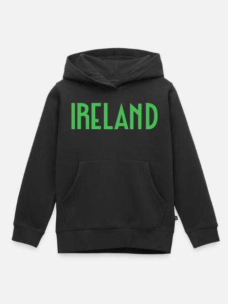 Irland - Kinder Premium Organic Hoodie - Schwarz