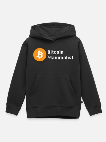 Bitcoin-Maximalist - Kinder Premium Organic Hoodie - Schwarz