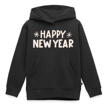 Happy New Year - Sweat Premium à capuche enfant bio - noir - Devant - AI Model Kid Male (0cm)