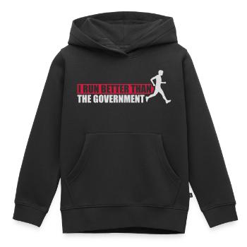 mieux fonctionner que le gouvernement - Sweat Premium à capuche enfant bio - noir - Devant - AI Model Kid Male (0cm)