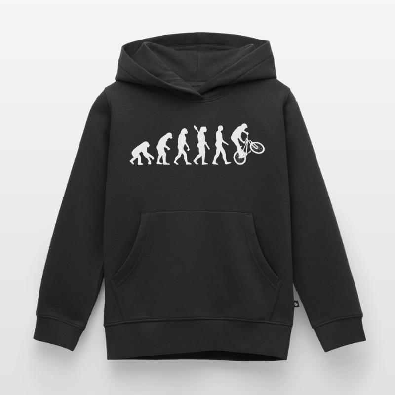 evolution bmx / evolution vélo Sweat Premium à capuche enfant bio