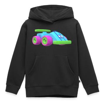 Jouets de voiture Enfants Bébé coloré - Sweat Premium à capuche enfant bio - noir - Devant - AI Model Kid Male (0cm)