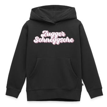 Zuggerschneggsche - Kids Premium Organic Hoodie - black - Front - AI Model Kid Male (0cm)
