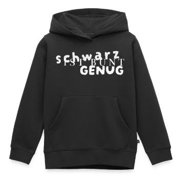 schwarz ist bunt - Kinder Premium Organic Hoodie - Schwarz - Vorne - AI Model Kid Male (0cm)