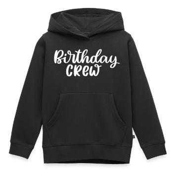 Birthday Crew - Kinder Premium Organic Hoodie - Schwarz - Vorne - AI Model Kid Male (0cm)