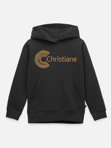 Für Christiane - Kinder Premium Organic Hoodie - Schwarz