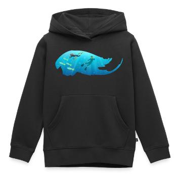 Scuba diving - Kids Premium Organic Hoodie - black - Front - AI Model Kid Male (0cm)