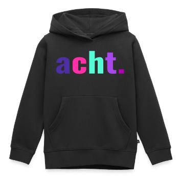 8. Geburtstag Acht Geschenk 8 Jahre - Kinder Premium Organic Hoodie - Schwarz - Vorne - AI Model Kid Male (0cm)