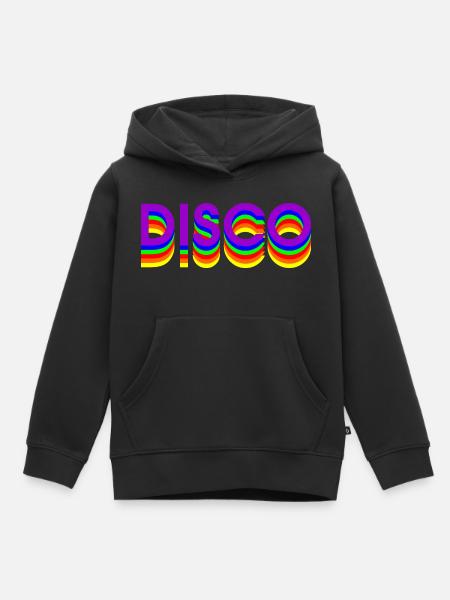 80s DISCO DANCE - Kids Premium Organic Hoodie - black