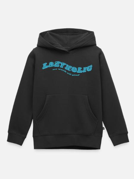 lazyholic - Kinder Premium Organic Hoodie - Schwarz
