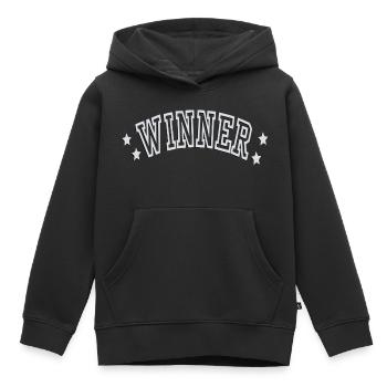 Gewinner - Kinder Premium Organic Hoodie - Schwarz - Vorne - AI Model Kid Male (0cm)