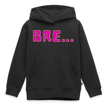 Bre… - Kinder Premium Organic Hoodie - Schwarz - Vorne - AI Model Kid Male (0cm)