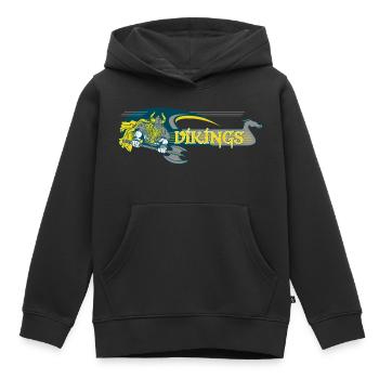 Wikinger - Kinder Premium Organic Hoodie - Schwarz - Vorne - AI Model Kid Male (0cm)