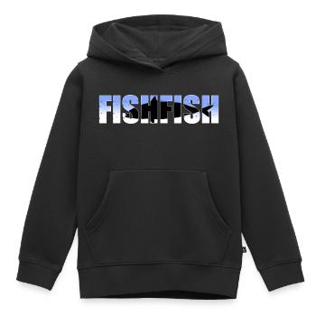 Fisch - Kinder Premium Organic Hoodie - Schwarz - Vorne - AI Model Kid Male (0cm)
