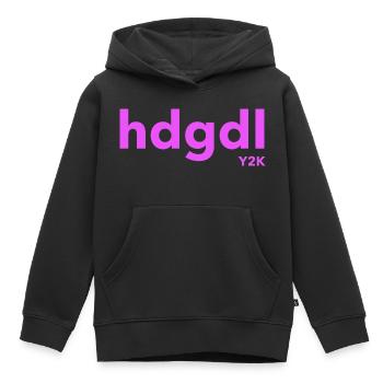hdgdl hab dich gaz doll lieb magenta Jahr2000 - Kinder Premium Organic Hoodie - Schwarz - Vorne - AI Model Kid Male (0cm)