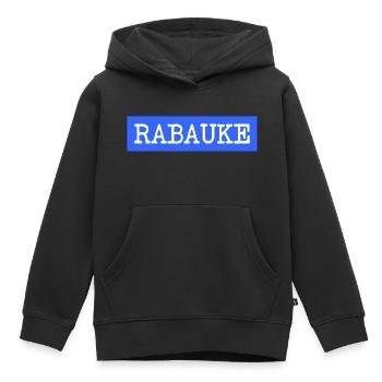 Rabauke - ungehobelter Mensch - ungezogenes Kind - Kinder Premium Organic Hoodie - Schwarz - Vorne - AI Model Kid Male (0cm)