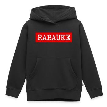 Rabauke - ungehobelter Mensch - ungezogenes Kind - Kinder Premium Organic Hoodie - Schwarz - Vorne - AI Model Kid Male (0cm)