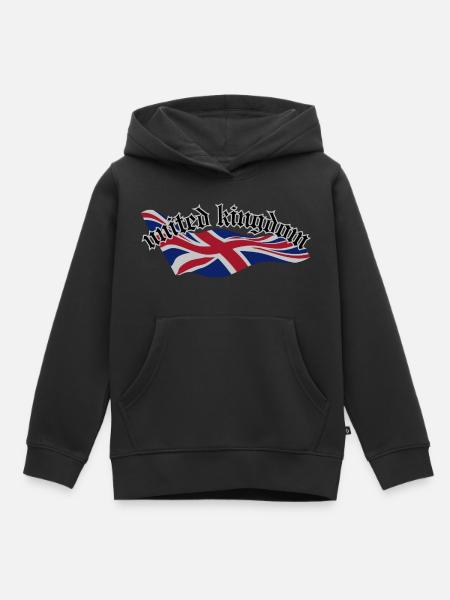 United kingdom - Kinder Premium Organic Hoodie - Schwarz