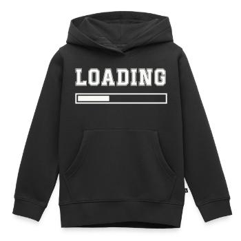 Chargement - Sweat Premium à capuche enfant bio - noir - Devant - AI Model Kid Male (0cm)