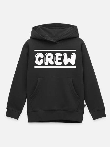 crew - Kinder Premium Organic Hoodie - Schwarz