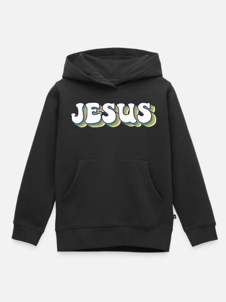 Jesus - Kinder Premium Organic Hoodie - Schwarz
