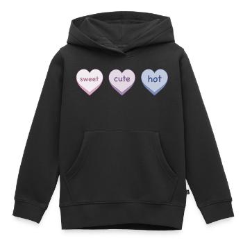 Süß süß heiß - Kinder Premium Organic Hoodie - Schwarz - Vorne - AI Model Kid Male (0cm)