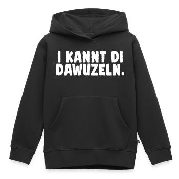 Bayerisch lustiger Spruch für alle - Kinder Premium Organic Hoodie - Schwarz - Vorne - AI Model Kid Male (0cm)