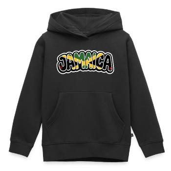 JAMAICA Graffiti - Kinder Premium Organic Hoodie - Schwarz - Vorne - AI Model Kid Male (0cm)